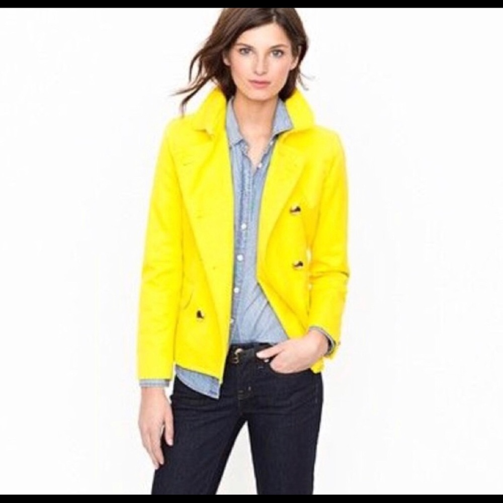 J. Crew Trudy yellow jacket